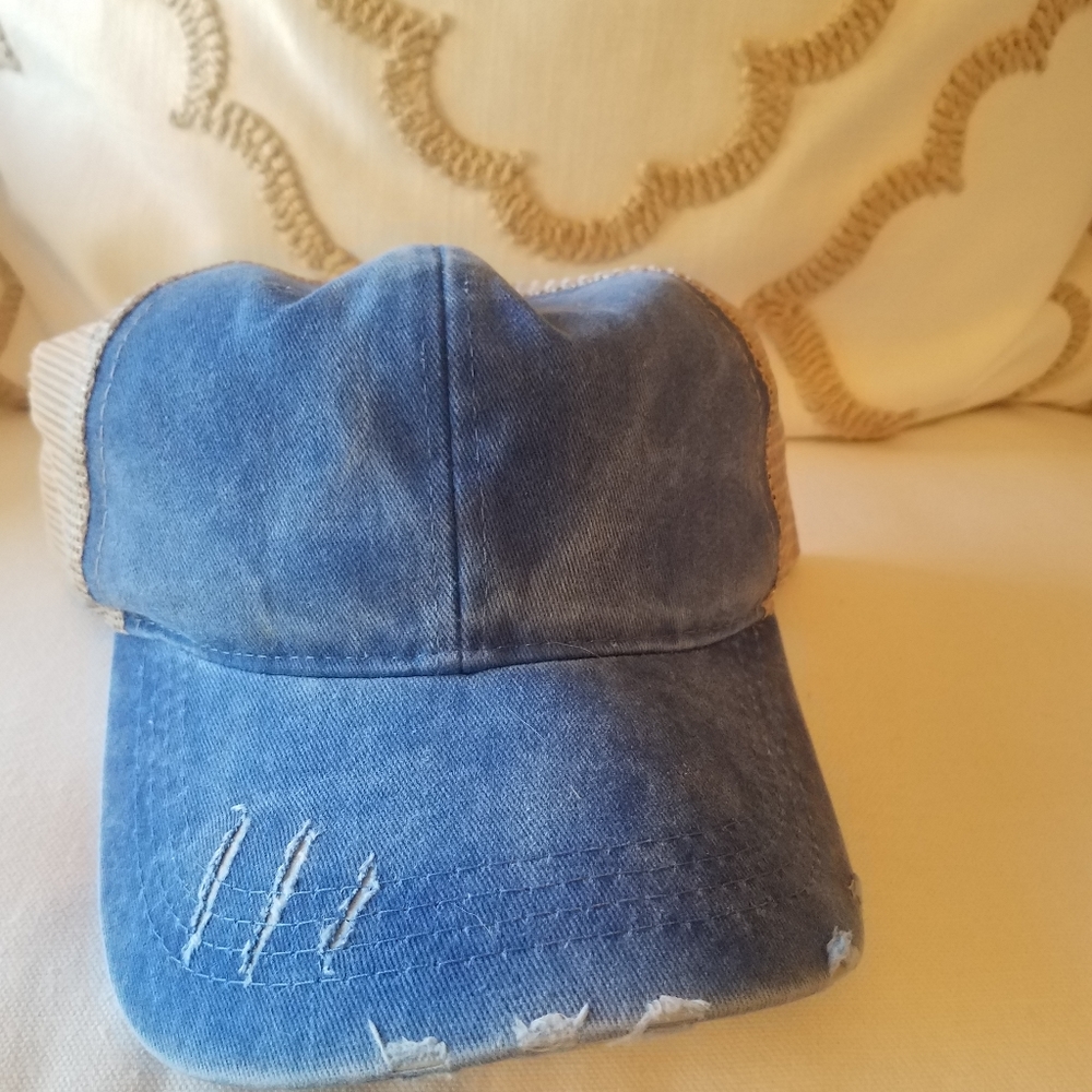 Distressed  ball cap. - Picture 2 of 3